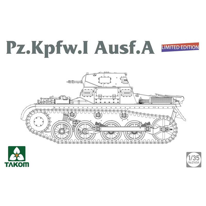 1/35 German WWII PzKpfw I Ausf A Limited Edition Light Tank Takom 02145A