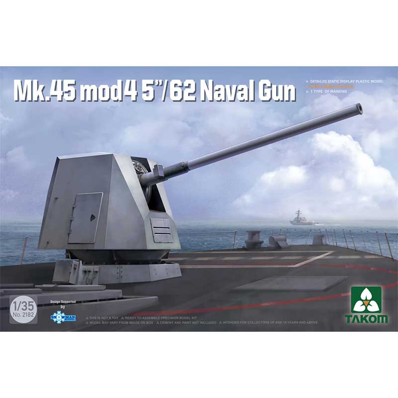 1/35 US Navy Mk 45 Mod 4 5"/62 Naval Gun Takom 02182