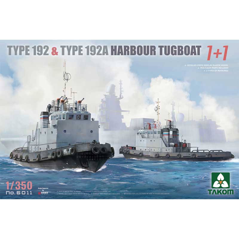 1/350 Russian Type 192 & 192A Harbour Tugboat 1+1 ca.1984-present Takom 06011