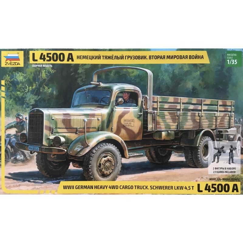 1/35 German truck L-4500S WWII RR Zvezda 3596