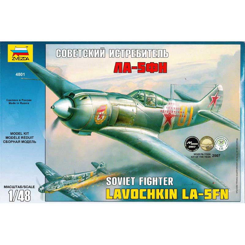 1/48 La-5Fn Wwii Fighter Zvezda 4801