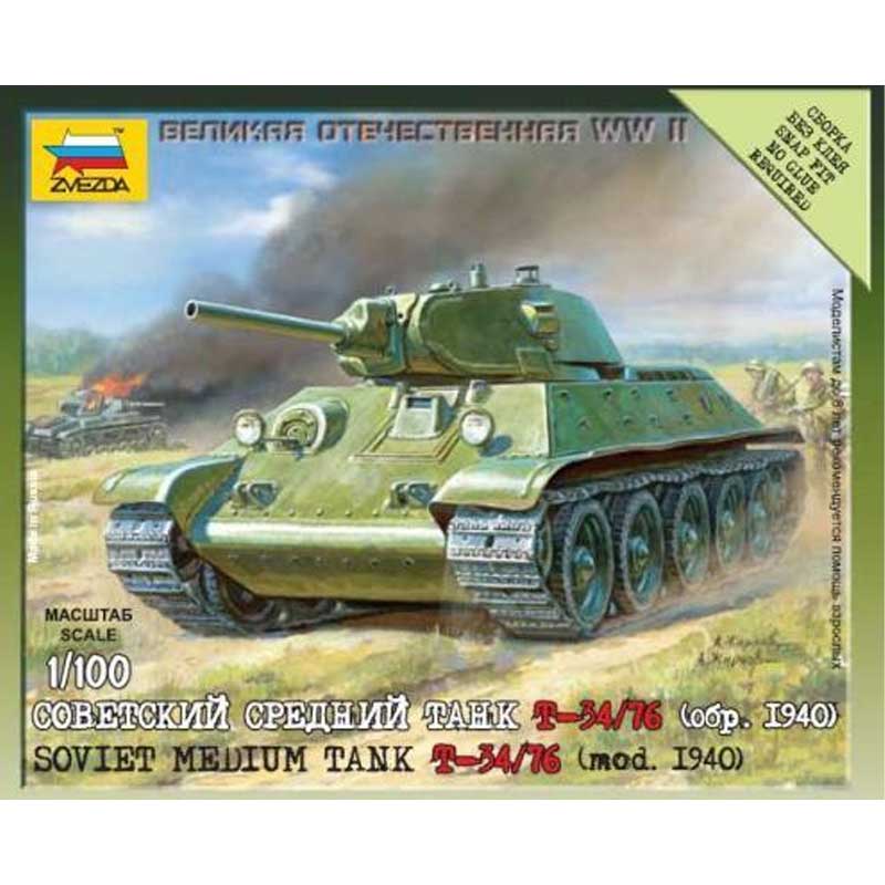 1/100 Soviet Tank T-34/76 Zvezda 6101