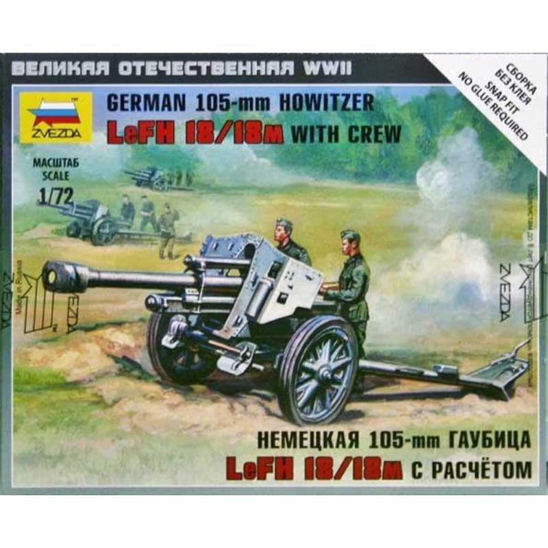 1/72 German Howitzer Lefh-18 Zvezda 6121