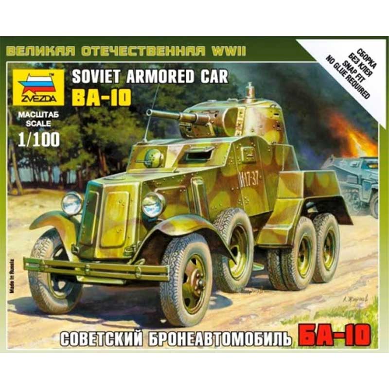 1/100 Soviet Armored Car Ba-10 Zvezda 6149