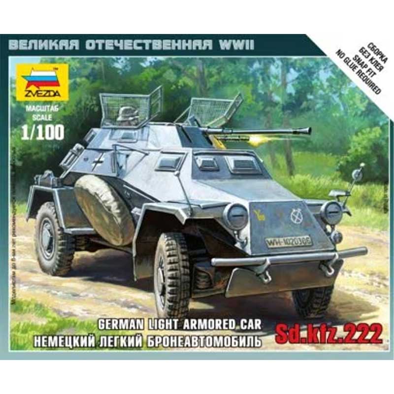 1/100 Sd.Kfz.222 Armored Car Zvezda 6157