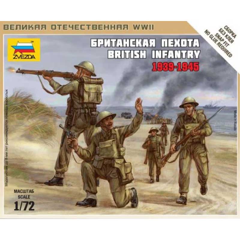 1/72 British Infantry 1939-1942 Zvezda 6166