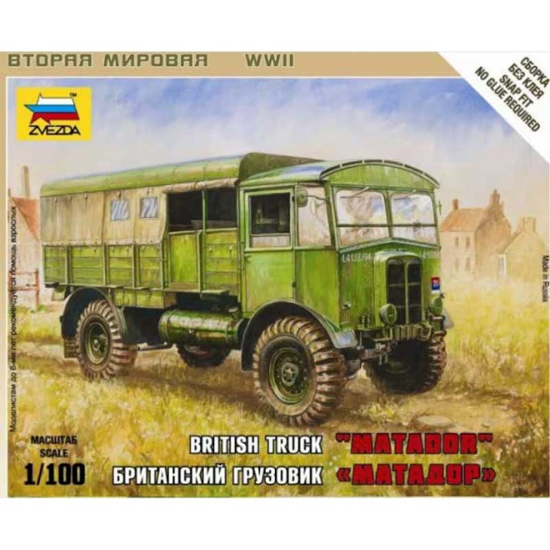 1/100 British Ww1 Truck Matador Zvezda 6175