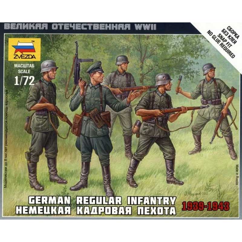 1/72 German Regular Infantry 1939-4 Zvezda 6178