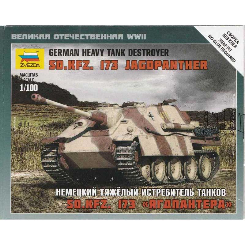 1/100 Sd.Kfz173 Jagdpanther Tankdestroyer Zvezda 6183