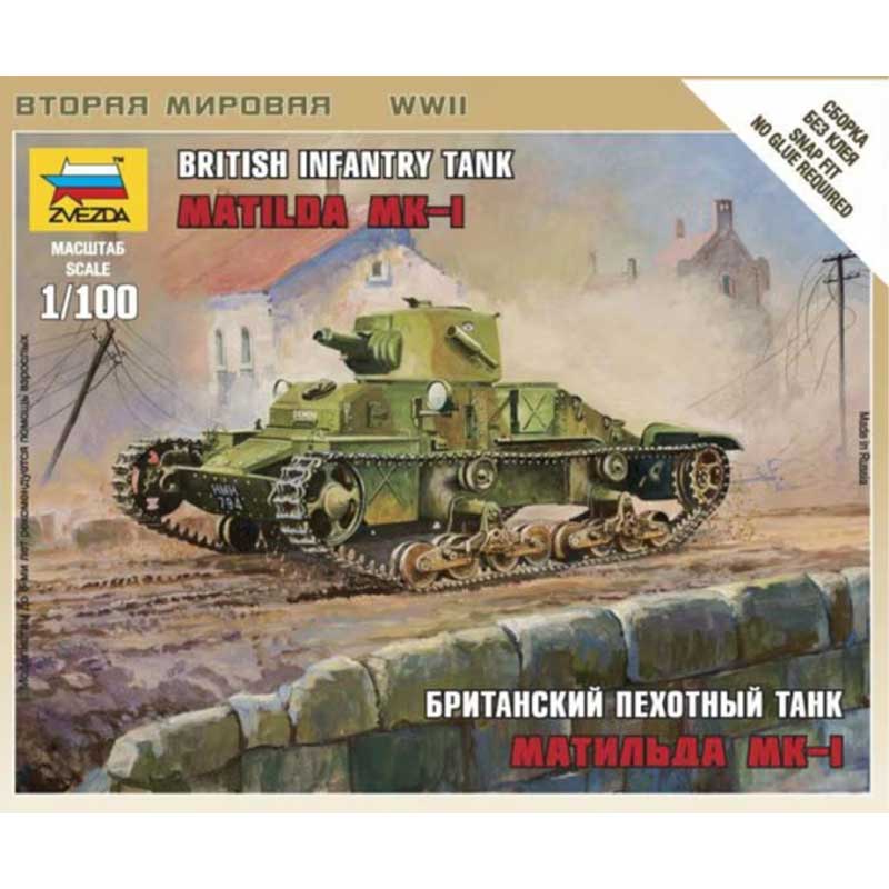 1/100 British Light Tank Matilda Mki Zvezda 6191