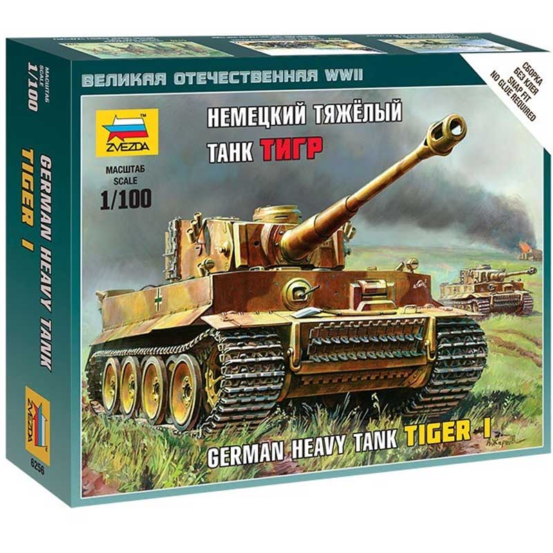 1/100 German Heavy Tank Tiger I Zvezda 6256