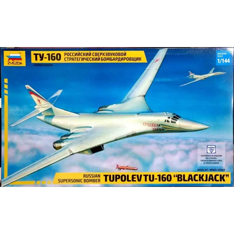 1/144 Tupolev Tu-160 "Blackjack" Russian Strategic Bomber Zvezda 7002