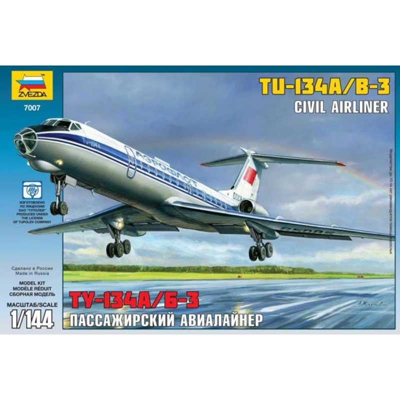 1/144 Tupolev Tu-134B Zvezda 7007