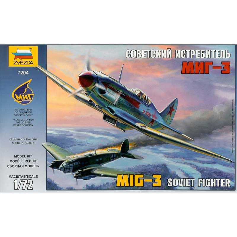 1/72 Mig-3 Soviet Fighter Zvezda 7204