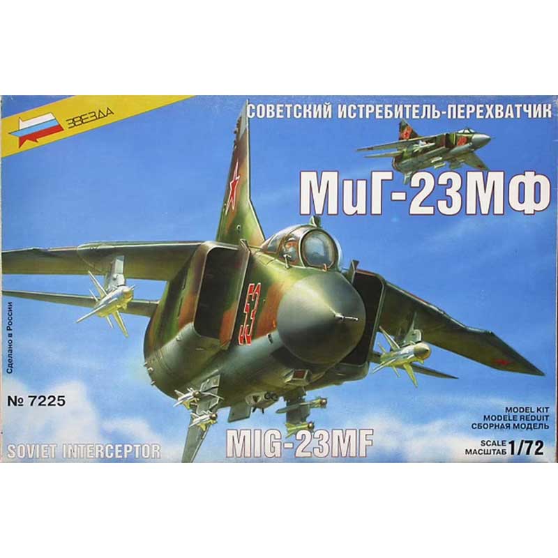 1/72 Mig-23MF Soviet Interceptor RR Zvezda 7225