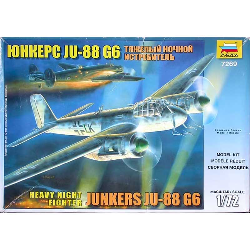 1/72 Junkers Ju-88 G6 Zvezda 7269 – Scale Model Shop