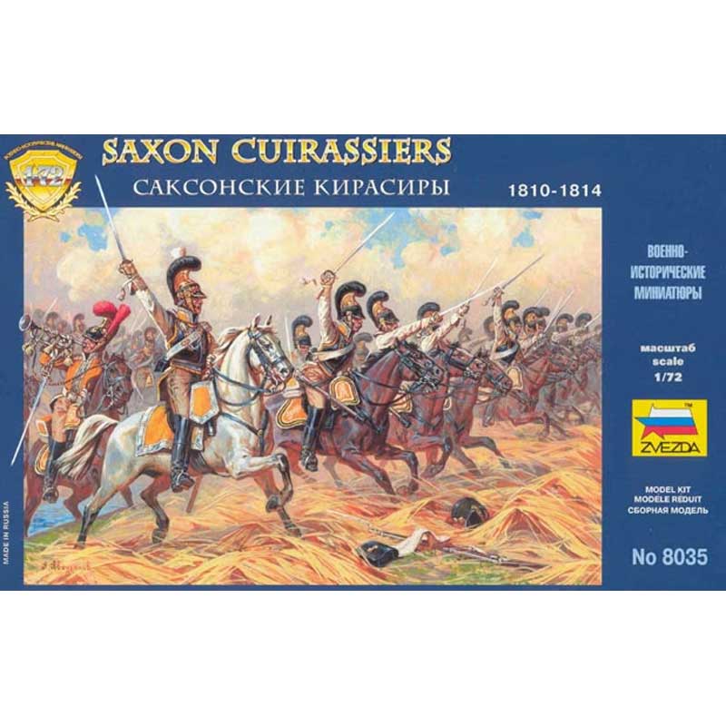1/72 Saxon Cuirassiers Napoleonic Wars 1810-1814 Zvezda 8035