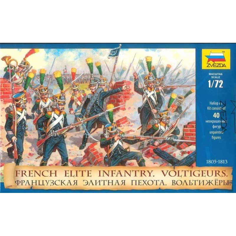 1/72 French Elite Infantry - Voltigeurs Napoleonic Wars 1805-1813 Zvezda 8042
