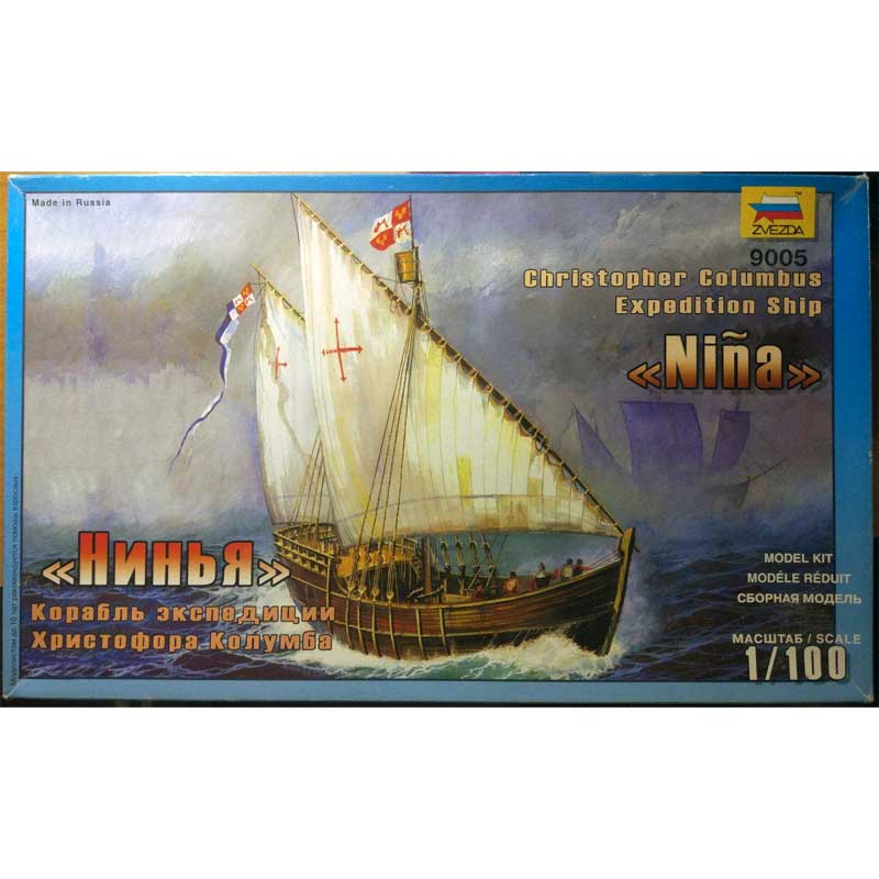 1/100 Christopher Columbus Expedition Ship Nina Zvezda 9005