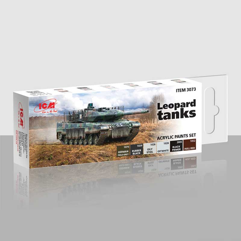 Paint Set - Leopard Tanks ICM 03073