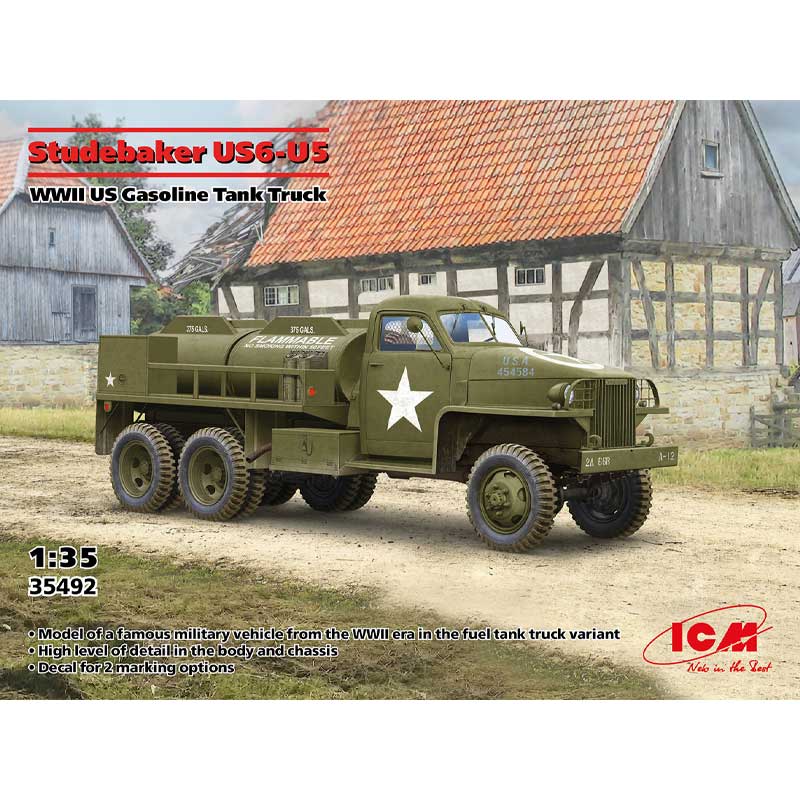 1/35 Studebaker US6-U5 WWII US Gasoline Tank Truck ICM 35492