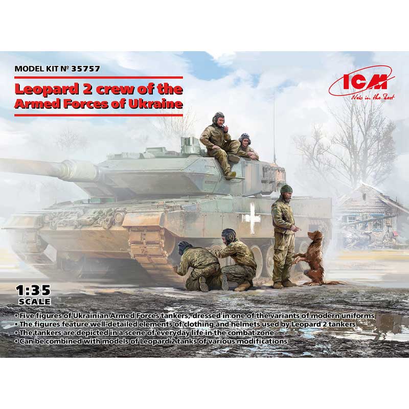 1/35 Leopard Tank Crew Armed Forces (Ukraine) ICM 35757