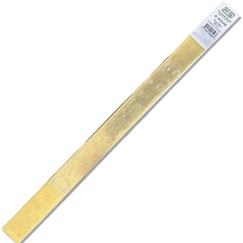 .090 x 1" Brass Strips (1pk) K and S Metals 8228