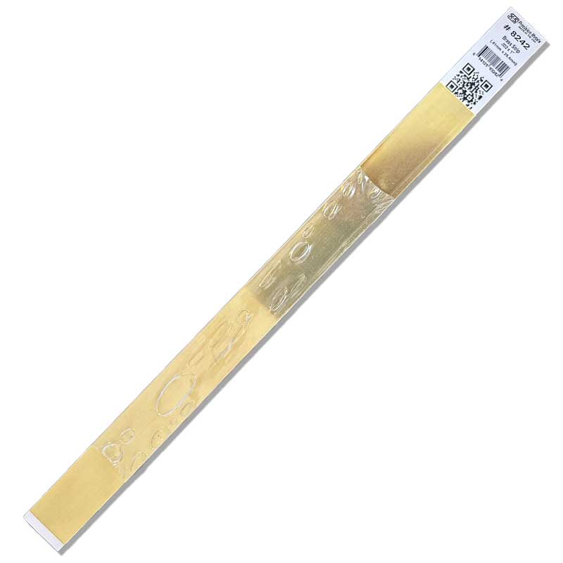 .032 x 1" Brass Strip (1pk) K and S Metals 8242