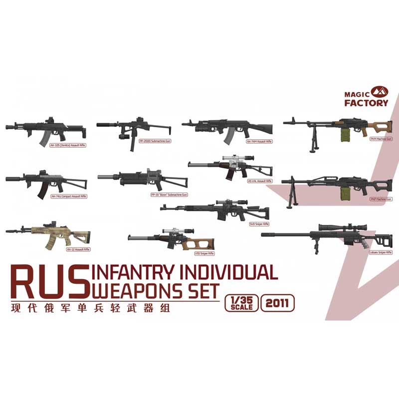 1/35 RUS Infantry individual weapons set Magic Factory Models 2011