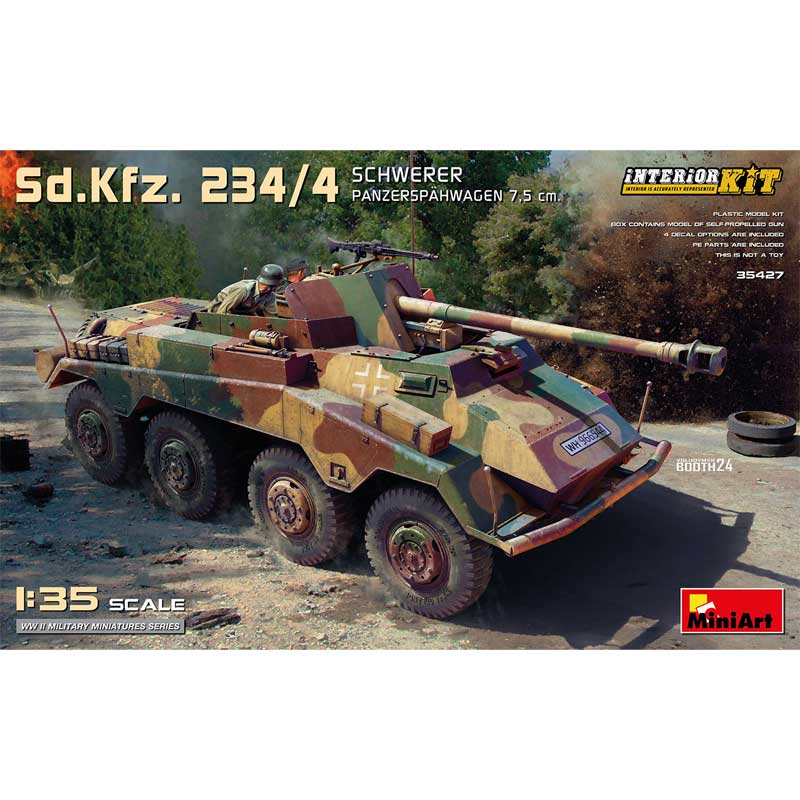 1/35 Sd.Kfz. 234/4 Schwerer Panzerspahwagen 7.5 Miniart 35427