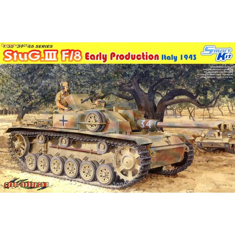 1/35 StuG.III Ausf.F/8 Early Production Italy1943 (Smart Kit) Dragon 6620