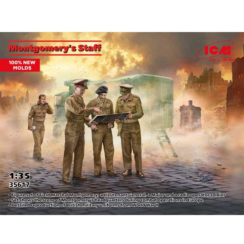 1/35 Montgomery's Staff ICM 35617