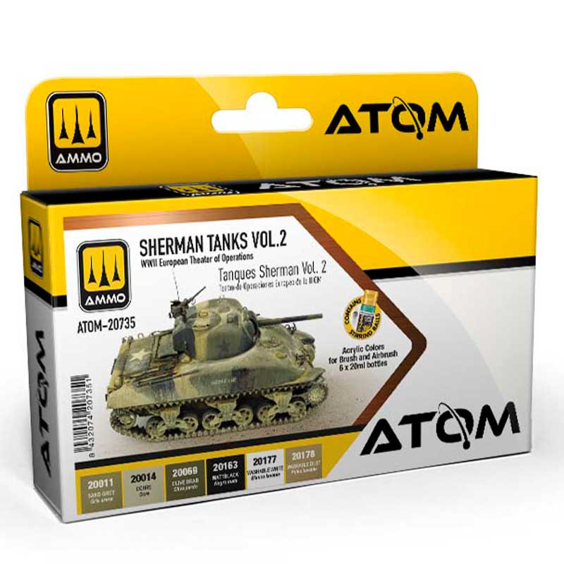 ATOM Sherman Tanks Vol. 2 (WWII European Theater of Operations) Ammo ATOM-20735