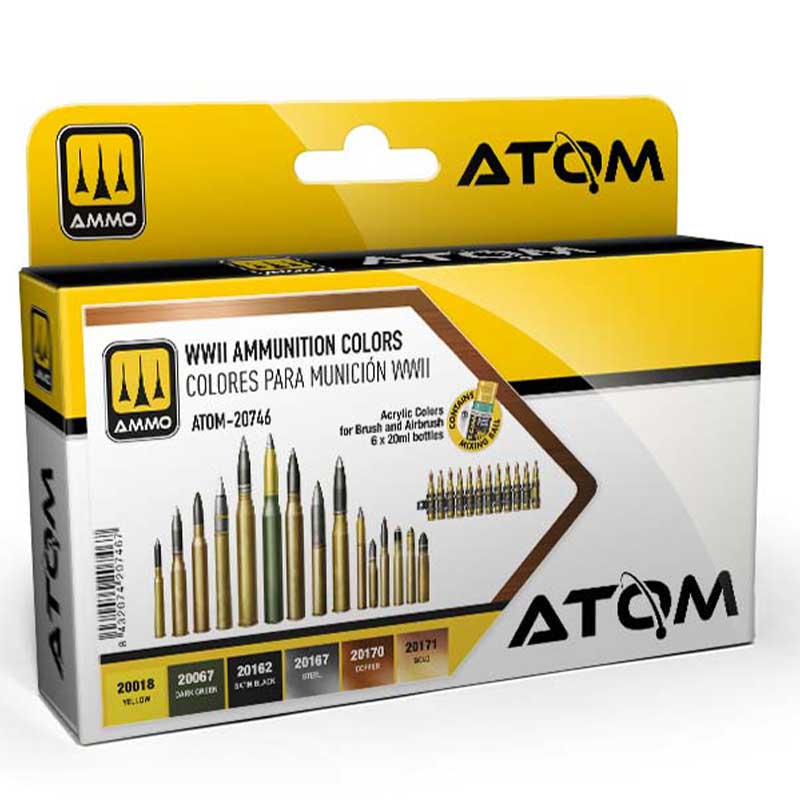 ATOM WWII Ammunition Colors Ammo ATOM-20746