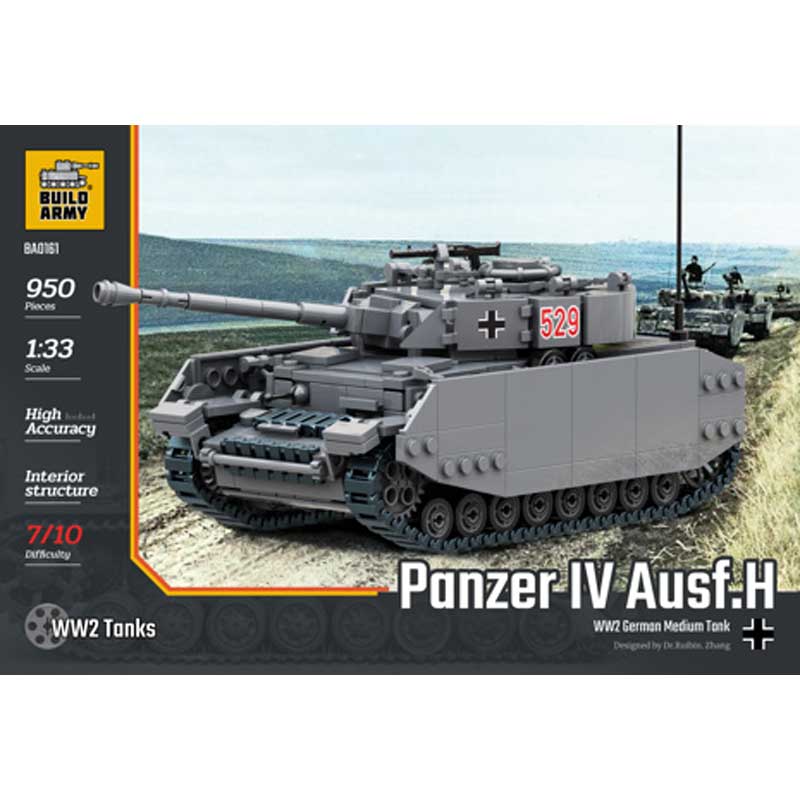 Panzer 4 Ausf.H 950pcs Build Army BA0161