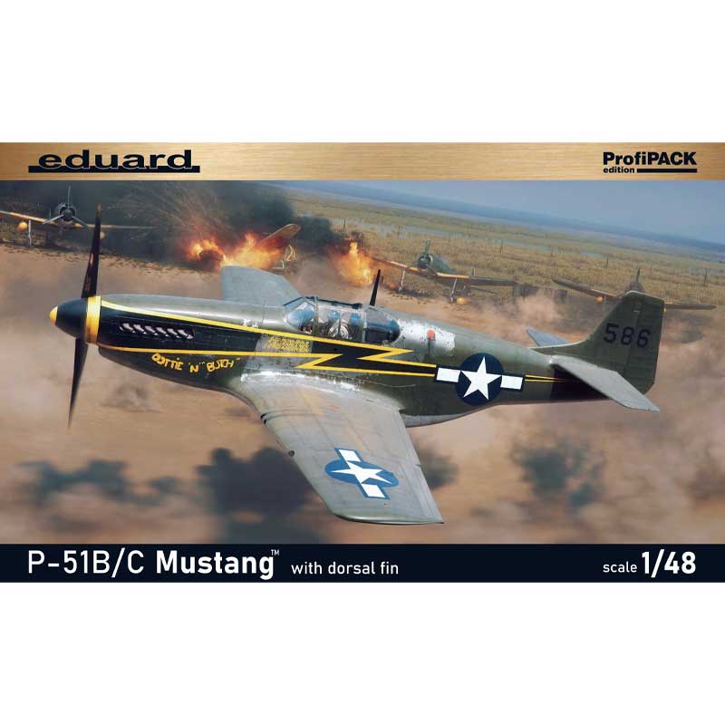 1/48 P-51B/C Mustang With Dorsal Fin ProfiPACK Edition Eduard 82108