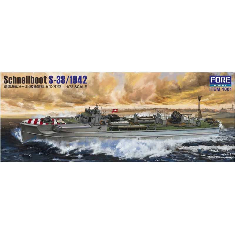 1/72 Schnellboot S-38/1942 Foreart 1001