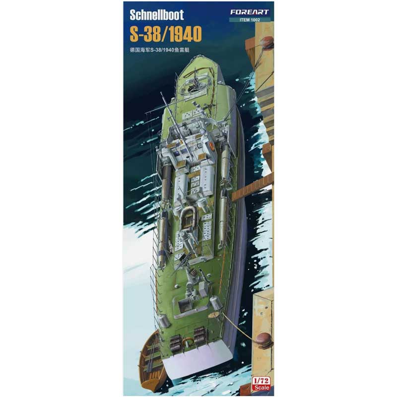 1/72 Schnellboot S-38/1940 Foreart 1002