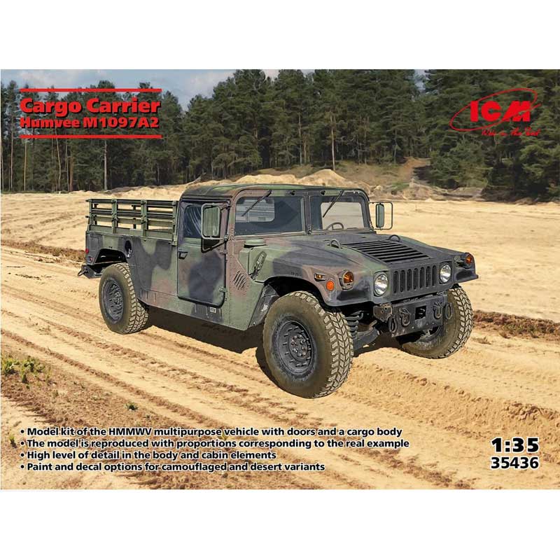 1/35 Humvee M1097A2 Cargo Carrier ICM 35436