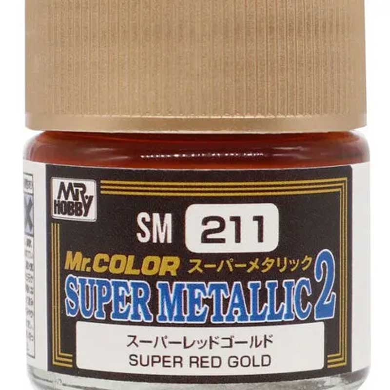 10ml Mr Colour Super Metallic II - Red Gold Mr Hobby SM-211