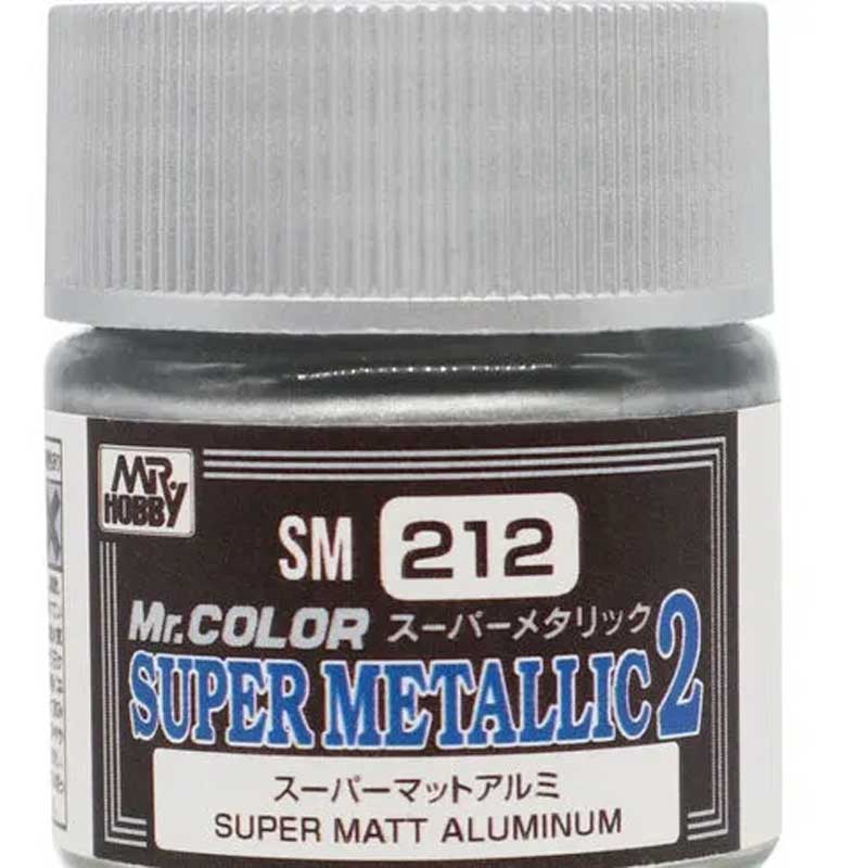 10ml Mr Colour Super Metallic II - Super Matt Aluminium Mr Hobby SM-212