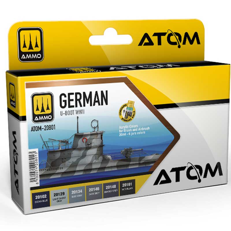 ATOM German U-BOOT WWII Set Ammo ATOM-20801