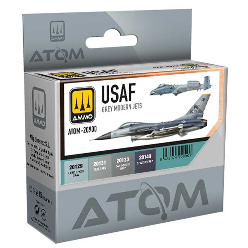 ATOM USAF Colors Grey Modern Jets Set Ammo ATOM-20900