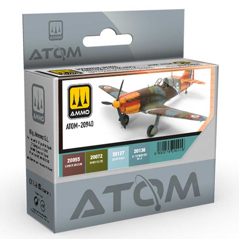 ATOM French WWII Aircraft colours Set Ammo ATOM-20940