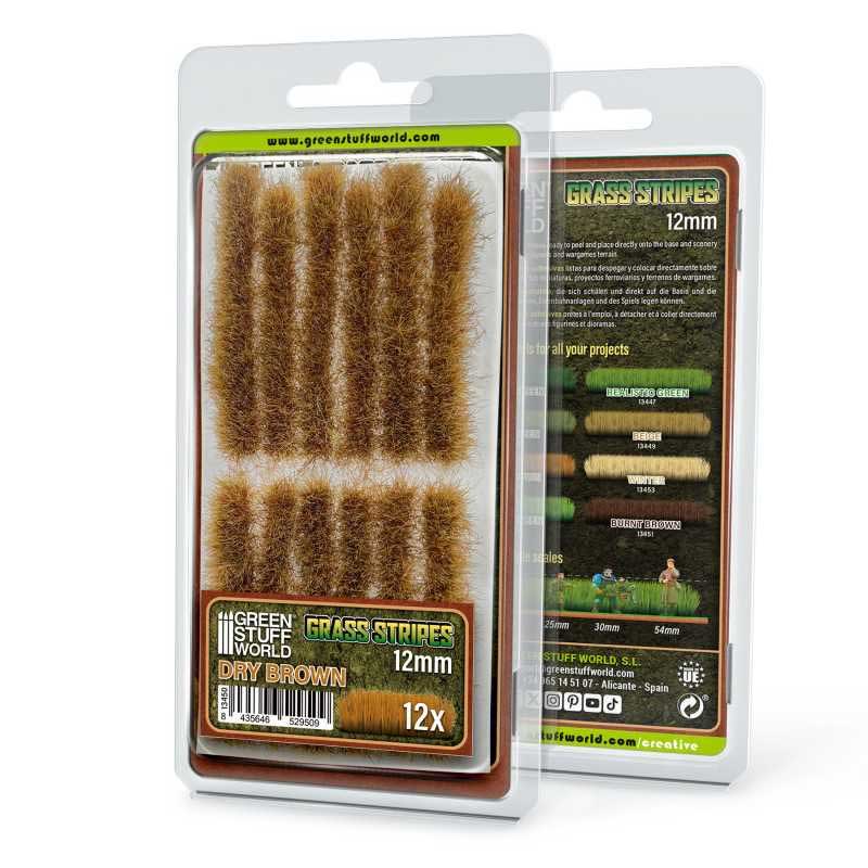 Grass Strips 12 mm - Dry Brown GreenStuffWorld 13450