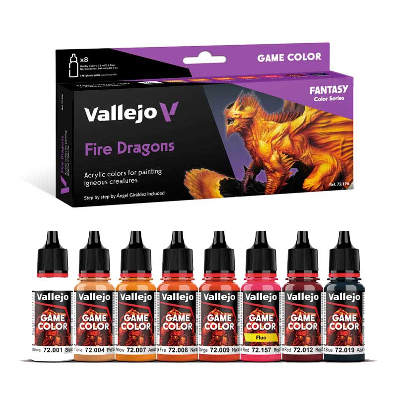 Fire Dragons Set Vallejo 72.196