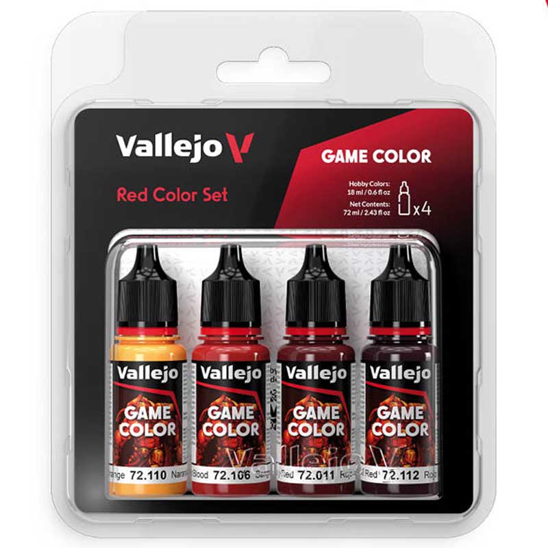 Red Color Set Vallejo 72.377