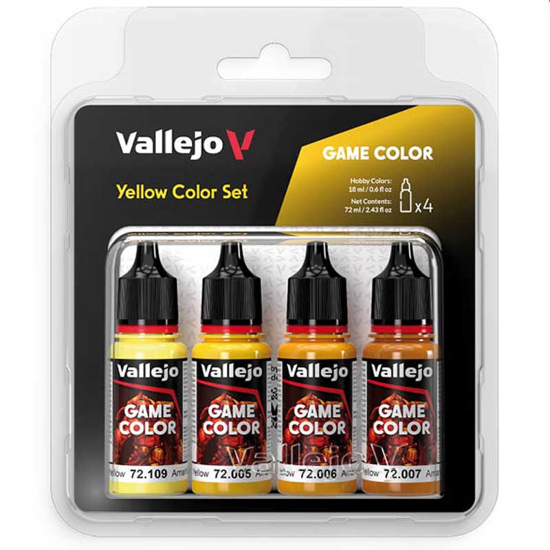 Yellow Color Set Vallejo 72.378