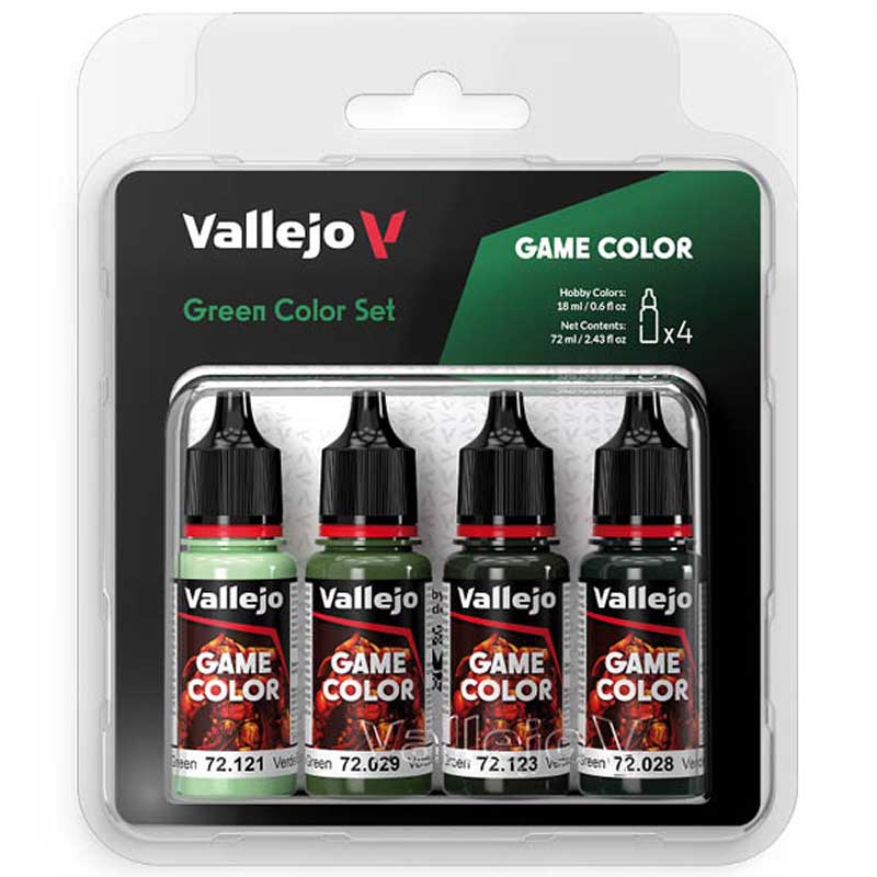 Green Color Set Vallejo 72.384