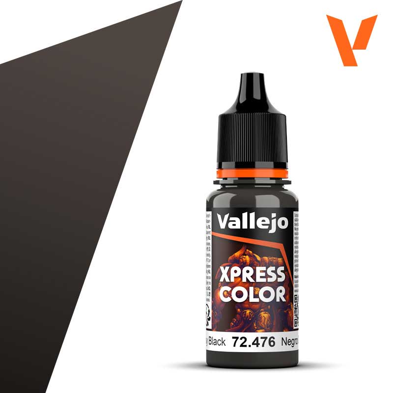 18ml Greasy Black Xpress Color Vallejo 72.476